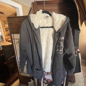 Disney White Sherpa Jacket